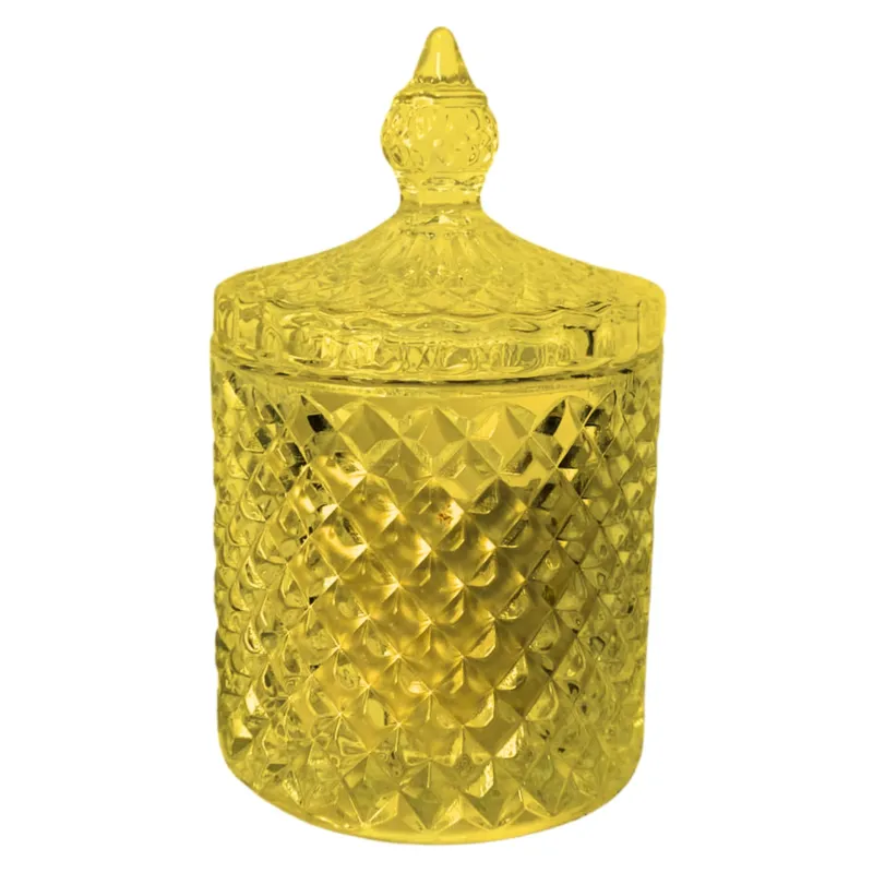 VELA AROMÁTICA IMPORTADA EN CARAMELERA GRANDE AMARILLO - LIMON X3 UNIDADES