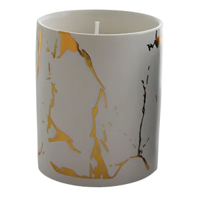 VELA AROMATICA EN VASO DE VIDRIO BLANCO X3 UNIDADES